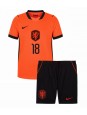 Billige Nederland Donyell Malen #18 Hjemmedraktsett Barn VM 2026 Kortermet (+ Korte bukser)